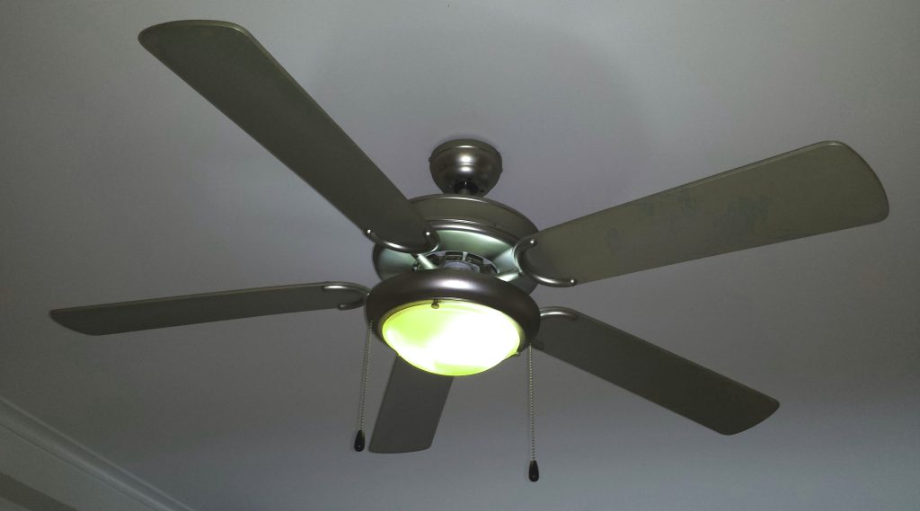 Image of a ceiling fan after cleaning