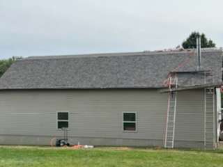 An asphalt single barn roof repair and re-roof in Pittsburgh PA by Pit Pro Handyman