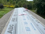Peel and stick underlayment installed on a barn roof in Pittsburgh Pennsylvania by Pit Pro Handyman